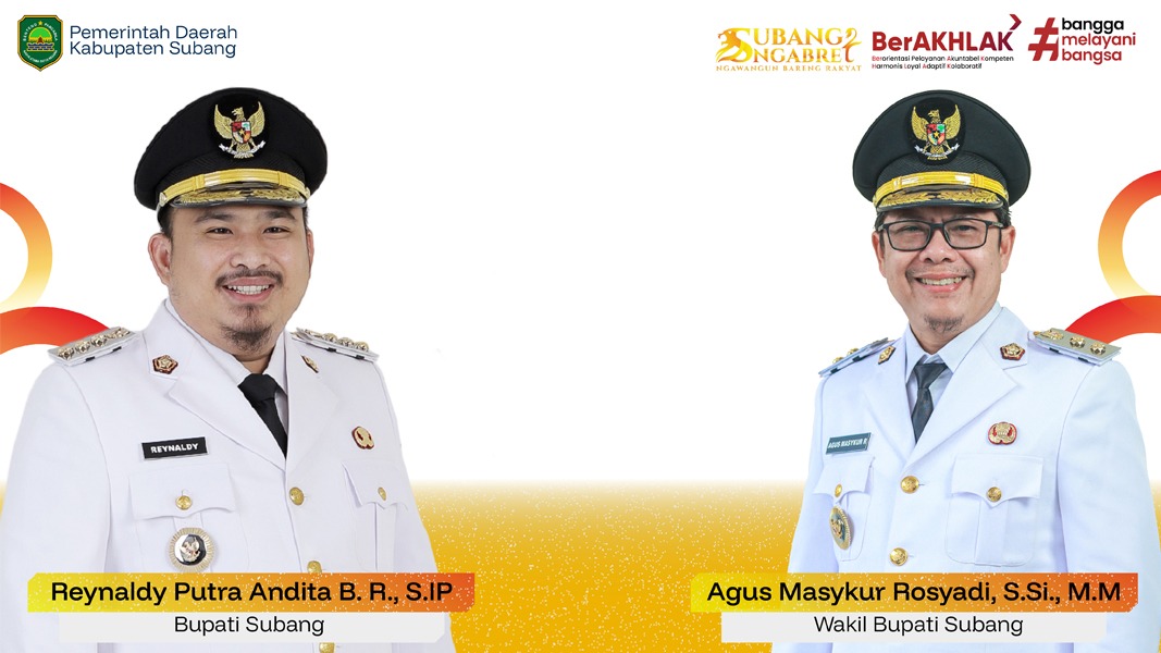 Bupati dan Wakil Bupati Subang